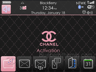Chanel black theme for curve 8500, 9300 themes