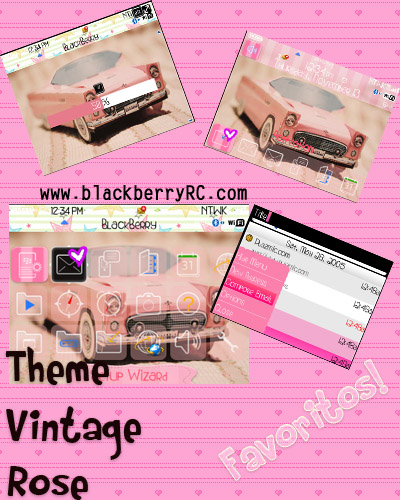 Vintage Rose for blackberry 85xx, 93xx themes