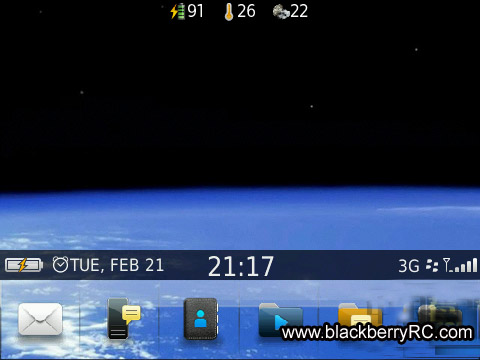 Simple OS6 theme for blackberry 9650, 97xx series
