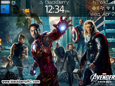 <b>The Avengers 2012 for bb 9700,9780,9650 themes</b>
