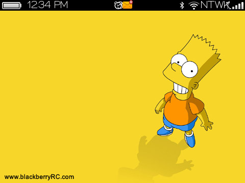 The Simpsons theme for BB 9700,9780,9650 series