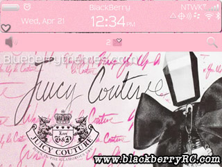 Pink Juicy Couture for blackberry 9300 curve them