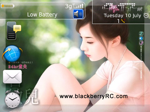 Beautiful Girl os7 icons for BB 89xx,96xx, 9700 t