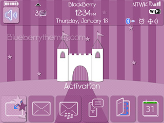 Purple Castle for blackberry 90xx bold themes os5