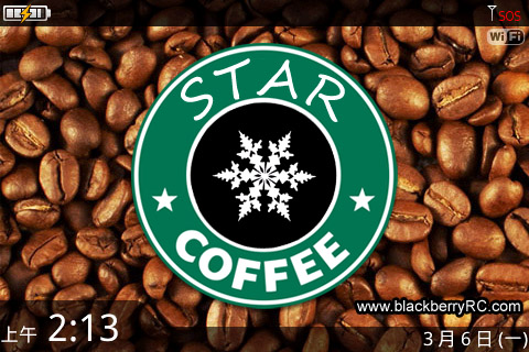 <b>Starbucks theme for BB smartphone 9000 model</b>