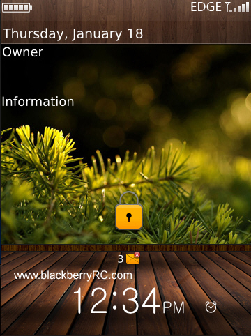 <b>Warm color style theme - Gallery for bb storm 95X</b>