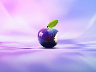 <b>Purple Apple for blackberry 7 wallpaper</b>