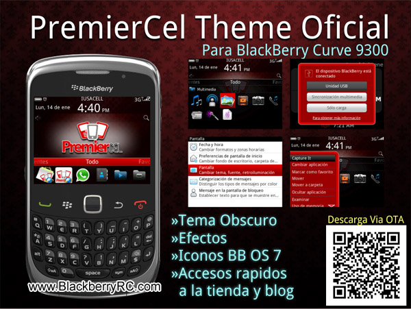 <b>PremierCel for blackberry 93xx os6.0 themes</b>