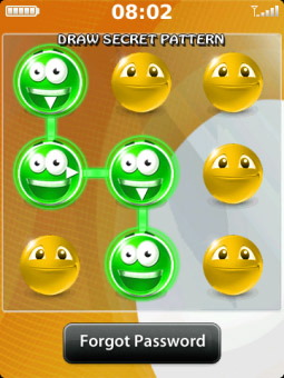 Smiley Pattern Lock 2.0 for blackberry apps