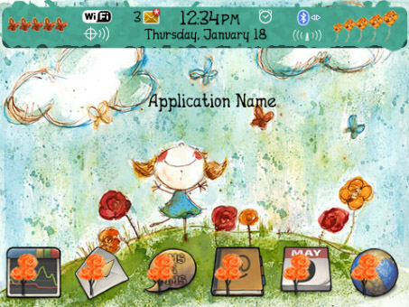 <b>Little Girl for 9300, 9330 os6 themes</b>