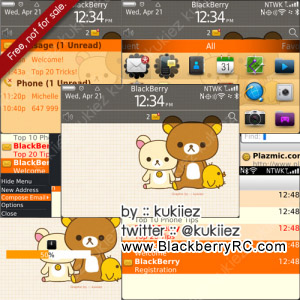 <b>Cute Kukiiez for blackberry 9900,9930,p9981 theme</b>