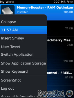 Menu Clock v2.1.0 ( blackberry os5 to os7 apps )