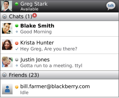 <b>Google Talk v3.0.0.41 for bb os6.0+ apps</b>