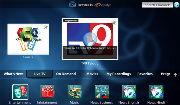<b>TV on the Go V1.2.0 for blackberry 10 apps</b>