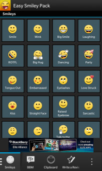 <b>Easy Smiley Pack for BBM™ v3.5.4.1</b>