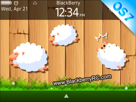 <b>Cute Crazy Sheep for blackberry 99xx themes</b>