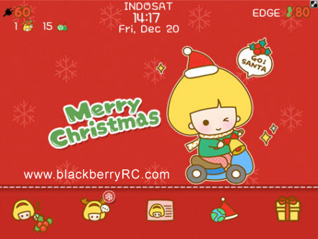 <b>Merry Christmas for blackberry 99xx bold themes</b>