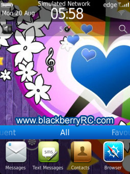 <b>Abstract Heart for blackberry 99xx themes</b>