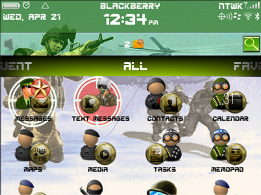 <b>SOLDIER theme for blackberry 99xx download</b>