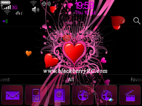 <b>Animated Pink Heart 99xx bold theme</b>