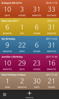 <b>Countdown Timer v1.0.0.2 for blackberry apps</b>